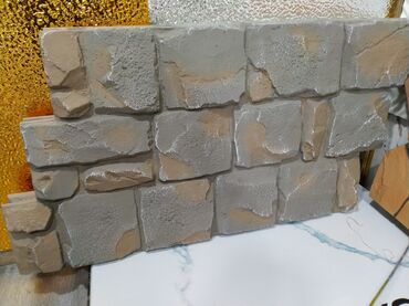 kafel: Dekorativ daş fakturalı divar paneli - Material: yüngül kompozit