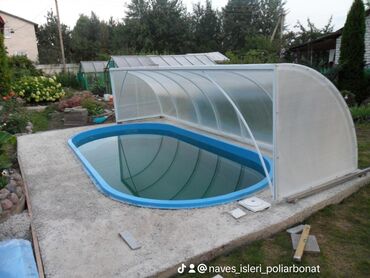 Dam işləri: Polkarbonatin satişi ve montaji 
Polikarbonat satişi 140-180m arasi — 4