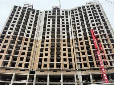 дом меняю на квартиру бишкек: 1 комната, 61 м², Элитка, 12 этаж, ПСО (под самоотделку)