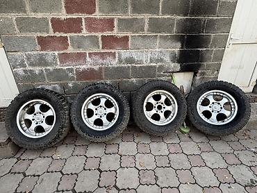 Колеса в сборе: Колеса в сборе 320 / 60 / R 18, Всесезонная, Б/у, Комплект, Внедорожные (АТ/МТ), Железные, отверстий - 6 — 4