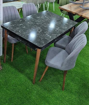 Masa və oturacaq dəstləri: Mətbəx üçün, Yeni, Açılan, Dördbucaq masa, 4 stul — 2