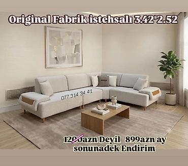 “Original Fabrik istehsalı” künc divan ENDİRİM 📢 - Ölçü: 3.42 m x