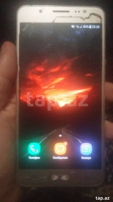 samsung not 3: Samsung Galaxy J5 2016, 16 GB, rəng - Qızılı, Qırıq, Sensor, İki sim kartlı