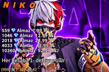 ремонт домашних телефонов на дому: Xidmət: Free Fire üçün Almaz (Diamond) yüklənməsi Güvenli !!!!! Bütün