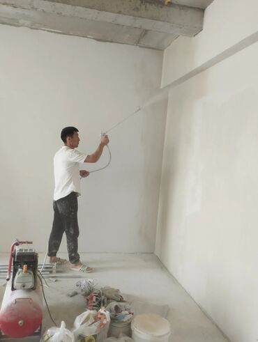 палимерный краска: Покраска стен и потолков краскопультом - Профессиональная окраска