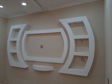 Tavan işləri: Alçıpan fiqur işleri görürük düz tavanıTvstent,Fiqurlu tavan,Ara — 2