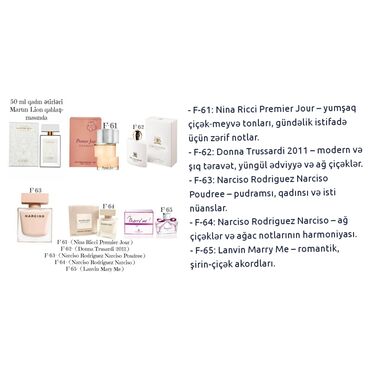 Ətriyyat: Heftelerle qalici 50 ml fransuski qadin etirleri, paltari yu geyin — 13