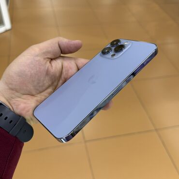 Apple iPhone: IPhone 13 Pro Max, Б/у, 256 ГБ, Pacific Blue, Защитное стекло, Чехол, Коробка, 84 % — 6