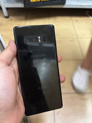мобильные телефоны скупка: Samsung Galaxy Note 8, Колдонулган, 64 ГБ, түсү - Кара, 2 SIM