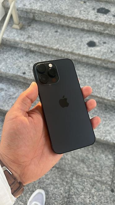 iphone en ucuz telefon: IPhone 14 Pro Max, 256 GB, Black Titanium, Face ID, Zəmanət, Simsiz şarj — 9