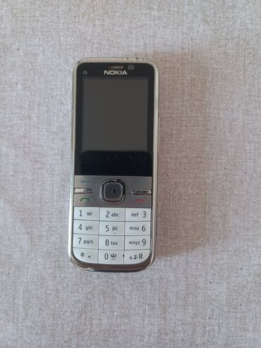 i̇rsad telecom telefonlar: Nokia C5, < 2 GB Memory Capacity, rəng - Gümüşü, Zəmanət, Düyməli