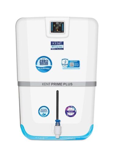 Su filtrləri: KENT Prime Plus RO Zero Water Wastage texnologiyası, Mineral ROTM