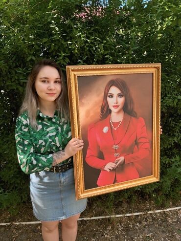 заказать портрет с фотографии: Портрет в стиле Dream Art, выполненный на холсте. Изображение