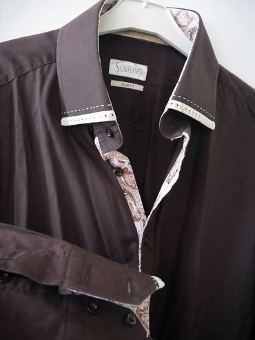 zhenskie dzhinsy slim fit: Рубашка XL (EU 42), цвет - Коричневый