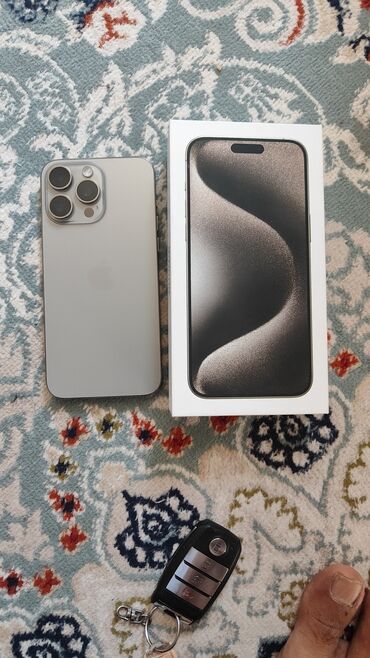 айфон 16 обычный: IPhone 15 Pro Max, Б/у, 256 ГБ, Natural Titanium, Чехол, Коробка, Защитное стекло, 88 %