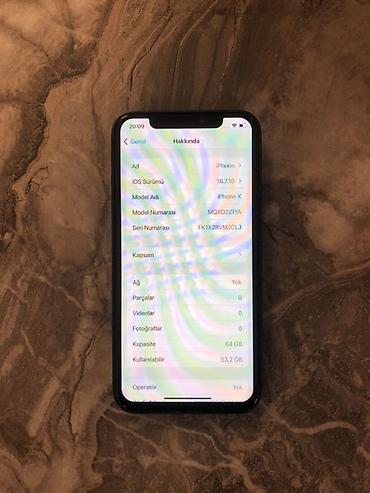iphone 5s platası: IPhone X, 64 GB, Göy, Face ID — 3
