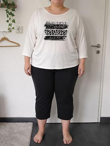 Pantalone: Ženske pantalone – plus size - Model: klasične crne pantalone ravnog — 5