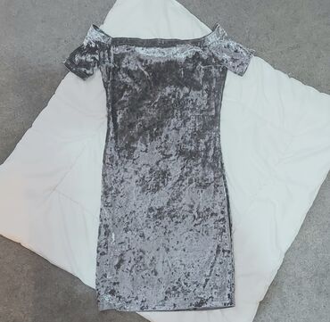 vogeli haljine 2022: Affliction 2XS (EU 32), color - Grey, Cocktail, Short sleeves