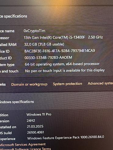 Настольные ПК и рабочие станции: Компьютер, ядер - 10, ОЗУ 32 ГБ, Игровой, Новый, Intel Core i5, NVIDIA GeForce RTX 4060 Ti, NVMe — 15