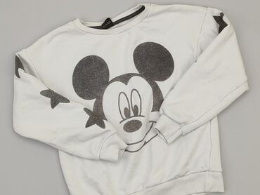 sweterek z reniferem hm: Sweatshirt, Disney, 8 years, 122-128 cm, condition - Fair