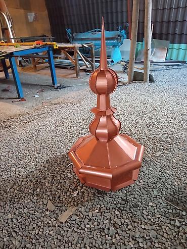 Digər dam örtükləri: Məhsul: Dekorativ dam fiquru (güllə/şpilyo) və qübbə başlığı Təsvir — 7