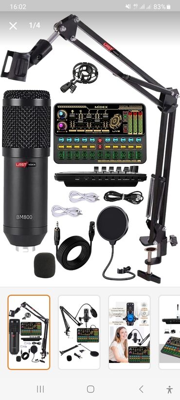 Mikrofonlar: Yeni Simsiz (Bluetooth), Simli, Radio Mikrofon Pulsuz çatdırılma, Rayonlara çatdırılma — 3