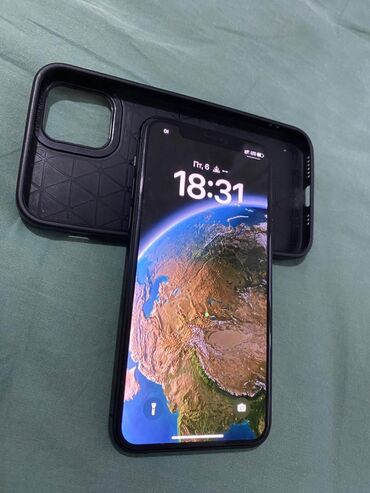 айфон 13 в корпусе хр: IPhone 11 Pro, Б/у, 64 ГБ, Черный, Защитное стекло, Чехол, Коробка, 84 %