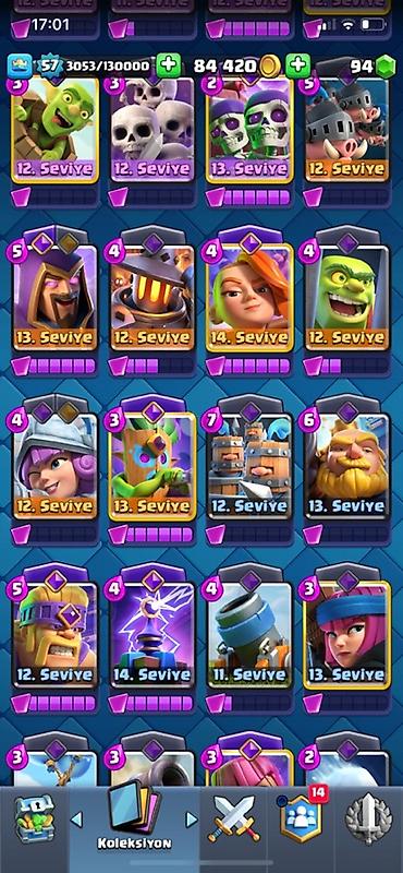 oxatan: Clash Royale hesabı – yüksək səviyyəli kolleksiya və güclü destələr — 8