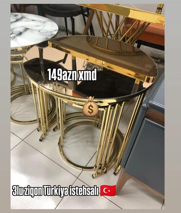 tek stol: Jurnal masası, Yeni, Yumru masa