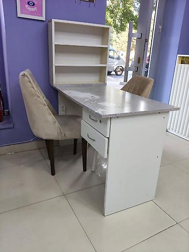 dibçək rəfi: Düz masa, Siyirməli, Polkalı, Laminat — 1