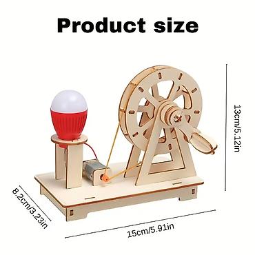 taxta oyuncaq: Əl ilə fırladılan generator – tədris və nümayiş modeli Məhsul — 4