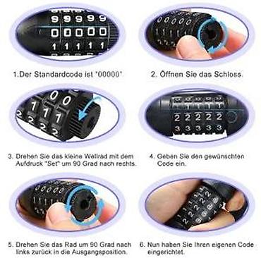 Dodaci za bicikl: Lanac za zaključavanje bicikla sa šifrom – PROVELO - Robustan lanac — 14