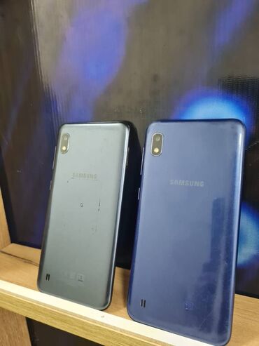 telefon magazasi: Samsung Galaxy A10, 32 GB, rəng - Qara, Zəmanət, Barmaq izi, İki sim kartlı