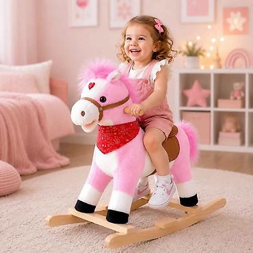 Njihalice: 🐴🦄✨ NOVO – Plišani Konjić Klackalica sa Muzikom! ✨🐴🦄 🎠 Poklon koji će — 7