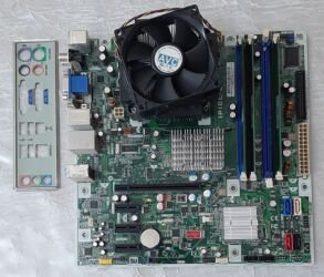 ucuz kamputer manitoru: Bundle satılır Ana plata + CPU + Kuler + Ram - 20 AZN Platada 1