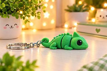 🦎 Antistress Buqələmun breloku! 🦎 Açarlarınız, çantanız və ya hədiyyə