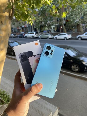 xiaomi note 12 pro qiymeti: Xiaomi Redmi Note 12, 128 GB, rəng - Mavi, 
 Barmaq izi, Face ID