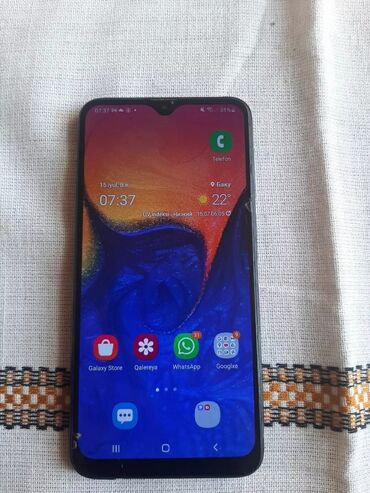 ses kartları: Samsung Galaxy A10, 32 GB, rəng - Qara, İki sim kartlı