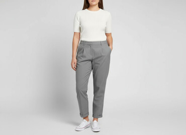 woskowane spodnie orsay: H&M, Брюки жіночі, розмір XL