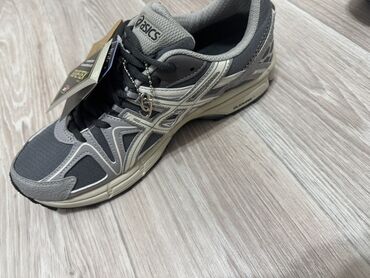 Кроссовки и спортивная обувь: Мужские кроссовки, 45, Asics, Новый, цвет - Серый, Самовывоз — 12