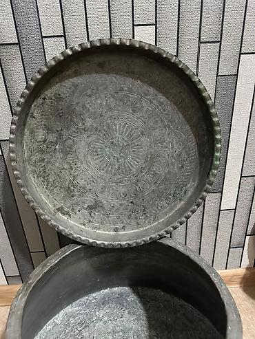 - Məhsul: Dekorativ elektrikli samovar dəsti və antik mis/bulaq
