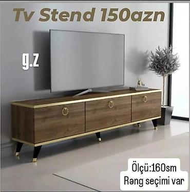 tv stent modelleri: Yeni, Düz TV altlığı, Polkalı, Taxtalı — 4