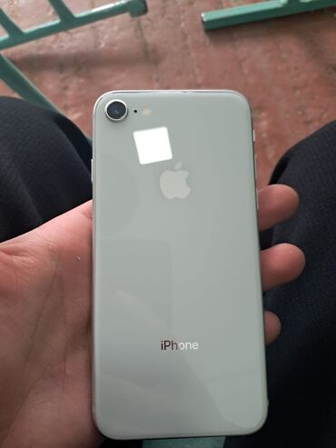 сони плейс: IPhone 8, Б/у, 64 ГБ, White Titanium, Чехол, 79 %