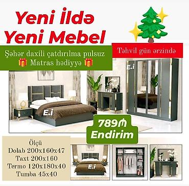 carpayl: *Yataq dəsti 789Azn💥 ENDİRİM 🎄* ✔️Rəng seçimi var *🎁Matras hədiyyə* ✔️ — 1