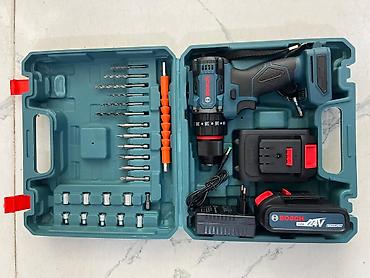Наборы инструментов: Bosch 24V akkumulyatorlu şurupdrever dəsti Məhsulun tərkibi: - 24V — 2