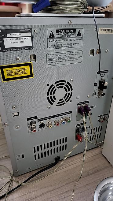 Динамики и колонки: SAMSUNG MAX - DJ750 MINI COMPONENT AUDIO SYSTEM - аппарат долго стоял — 5