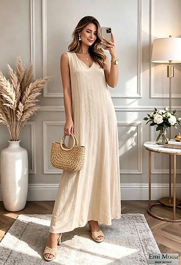 Haljine: ✅Duga letnja haljina bez rukava – (Made in Italy) — 2