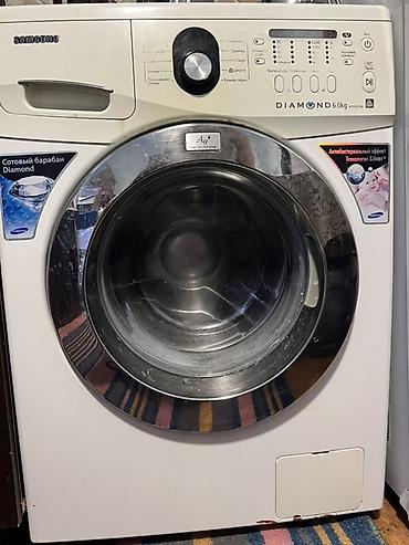 Məişət texnikası: Paltaryuyan maşın Samsung, 6 kq, İşlənmiş, Avtomat, Qurutmasız — 1