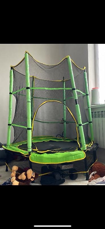 детский игровой комплекс: Батут Каркасный, Б/у — 1