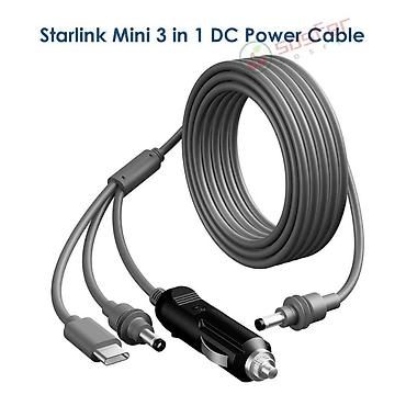 Кабель питания Starlink Mini 3‑в‑1 + автомобильное крепление Комплект